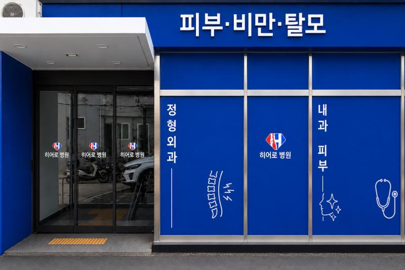히어로병원 외부사인공사-1