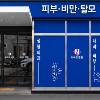 히어로병원 외부사인공사